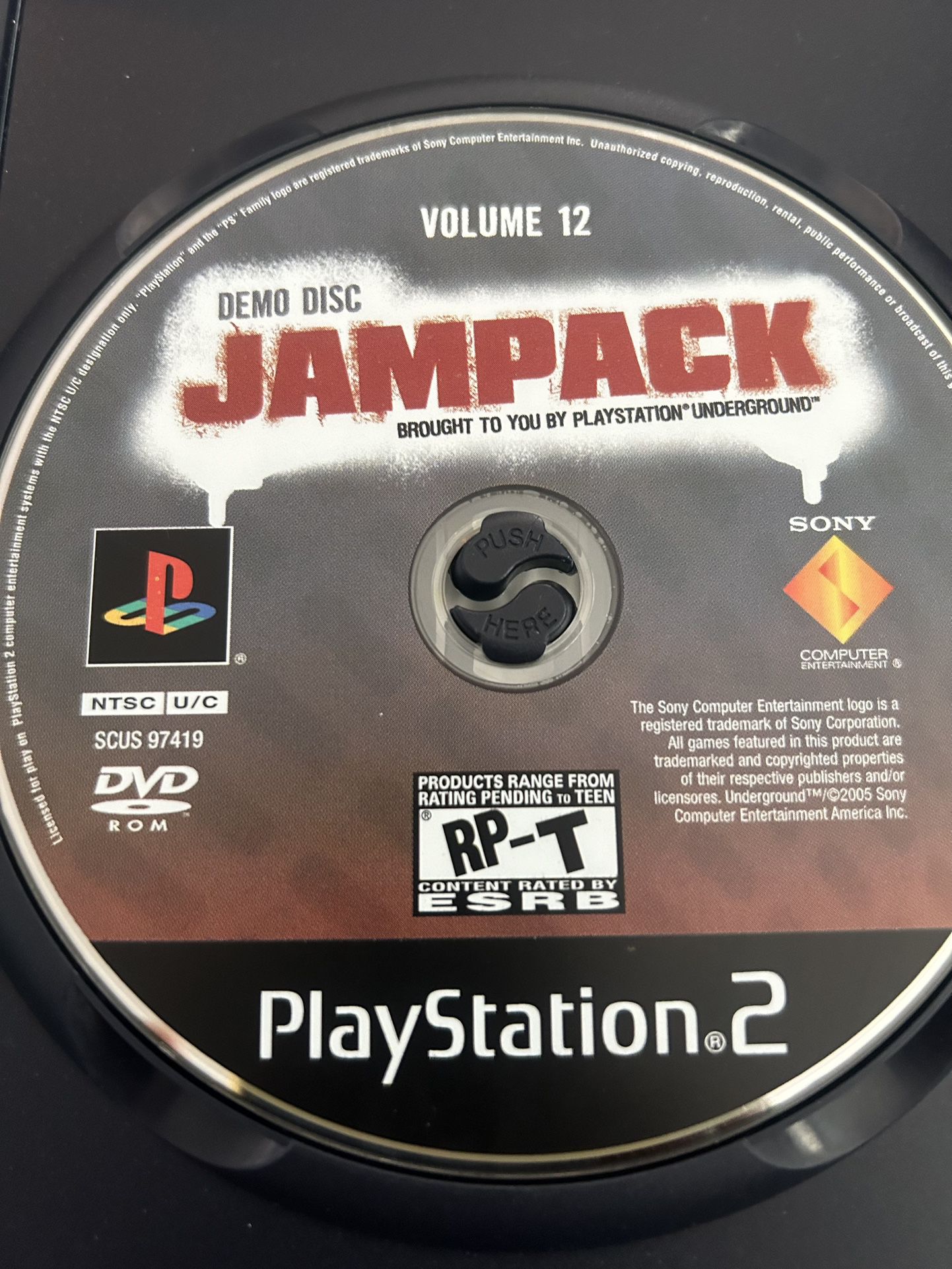 Vol. 15 Jampack Demo Disc Playstation Underground PS2 RP-T Teen