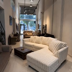 Sectional Sofa Cream Color 