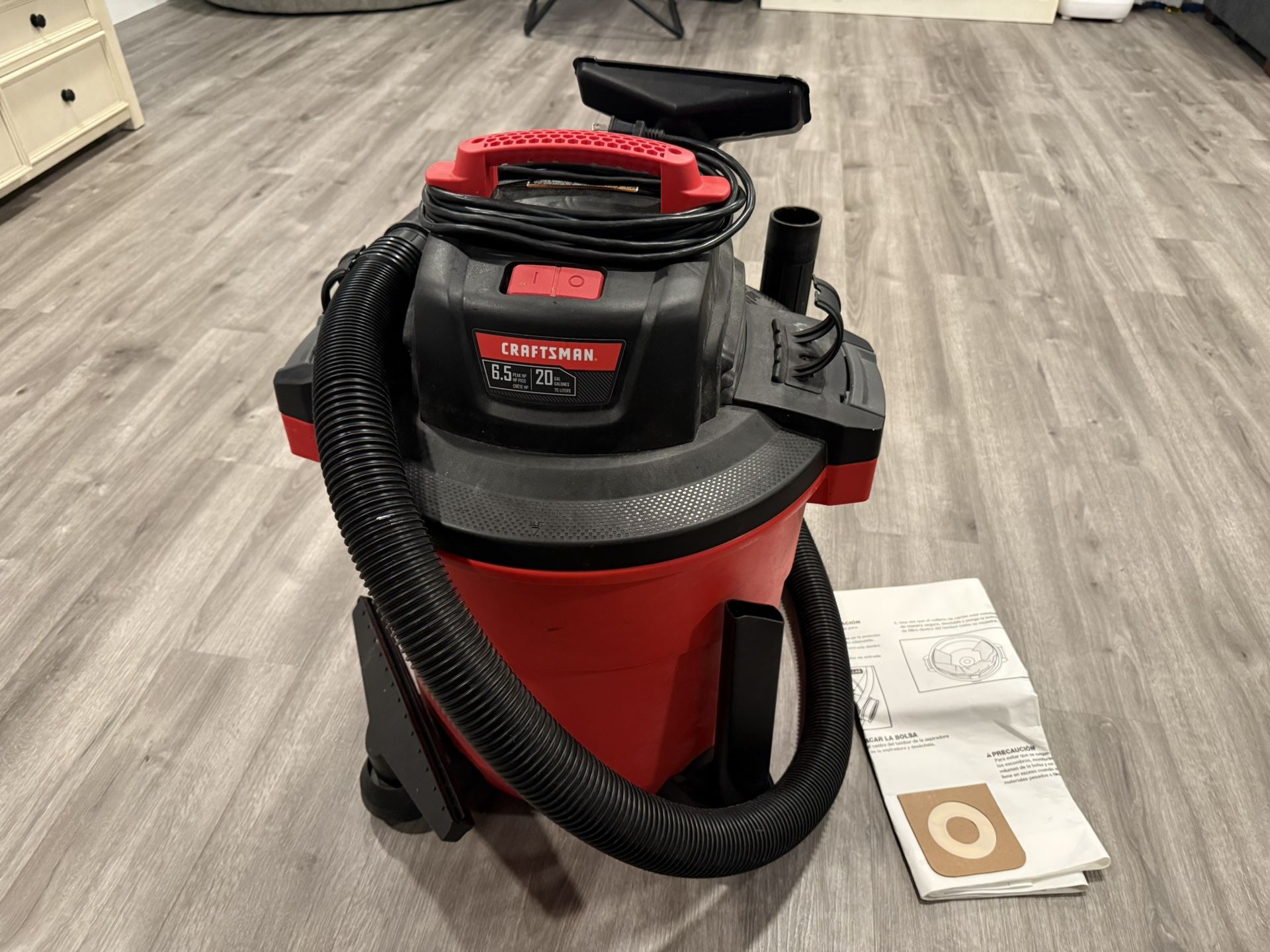 Craftsman 20-Gallon Wet/Dry Shop Vac – Powerful & Versatile