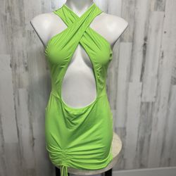 Fashion Nova Lime Green Dress 