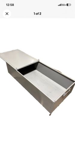 Steel Locking Cash Box Deposit Box Gray Storage Lock Box No Key