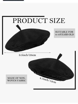 Berets, French Berets, beanie, black, set of 20, $35