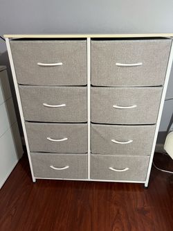 Fabric Dresser 8 Drawers