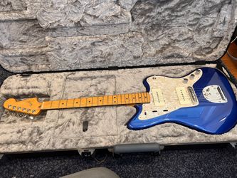Fender American Ultra Jazzmaster - Cobra Blue Offset Electric Guitar