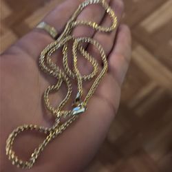 10k gold franco chain