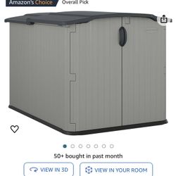 Glide Top Lawnmower Storage Shed