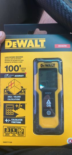 Dewalt Laser Measure 100’ New 
