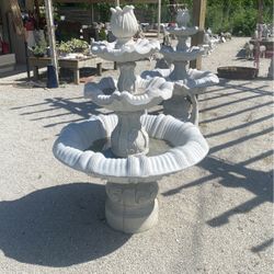 3 Tier Italian Concrete Fountain