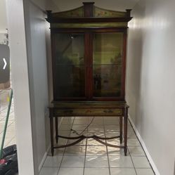 Hand Painted China Cabinet