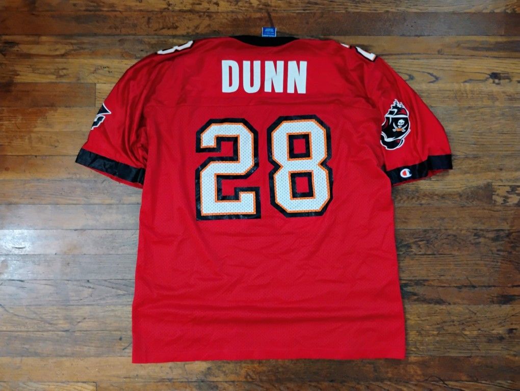 Vintage 2000s Tampe Bay Buccaneers Warren Dunn Jersey Size 48 XL Throwback Champion 