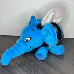 Disney Winnie The Pooh Blue Heffalump Bee Bean Bag Plush 9" Disneyland Blue