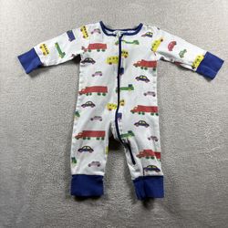 Marimekko Bo Boo Cars Trucks 9M Sleeper Soft Cozy Primary Colors Infant #2B