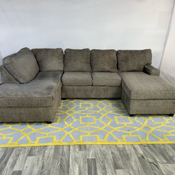 ( Delivery Available ) Ashley Large Dark Gray Sectional Couch
