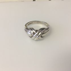 Tiffany & Co.  sterling  "X ring"