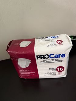 ProCare Breathable Adult Briefs Medium 16-Count