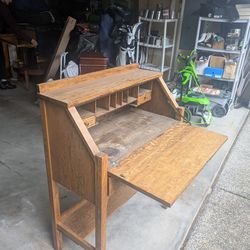 Vintage wood desk