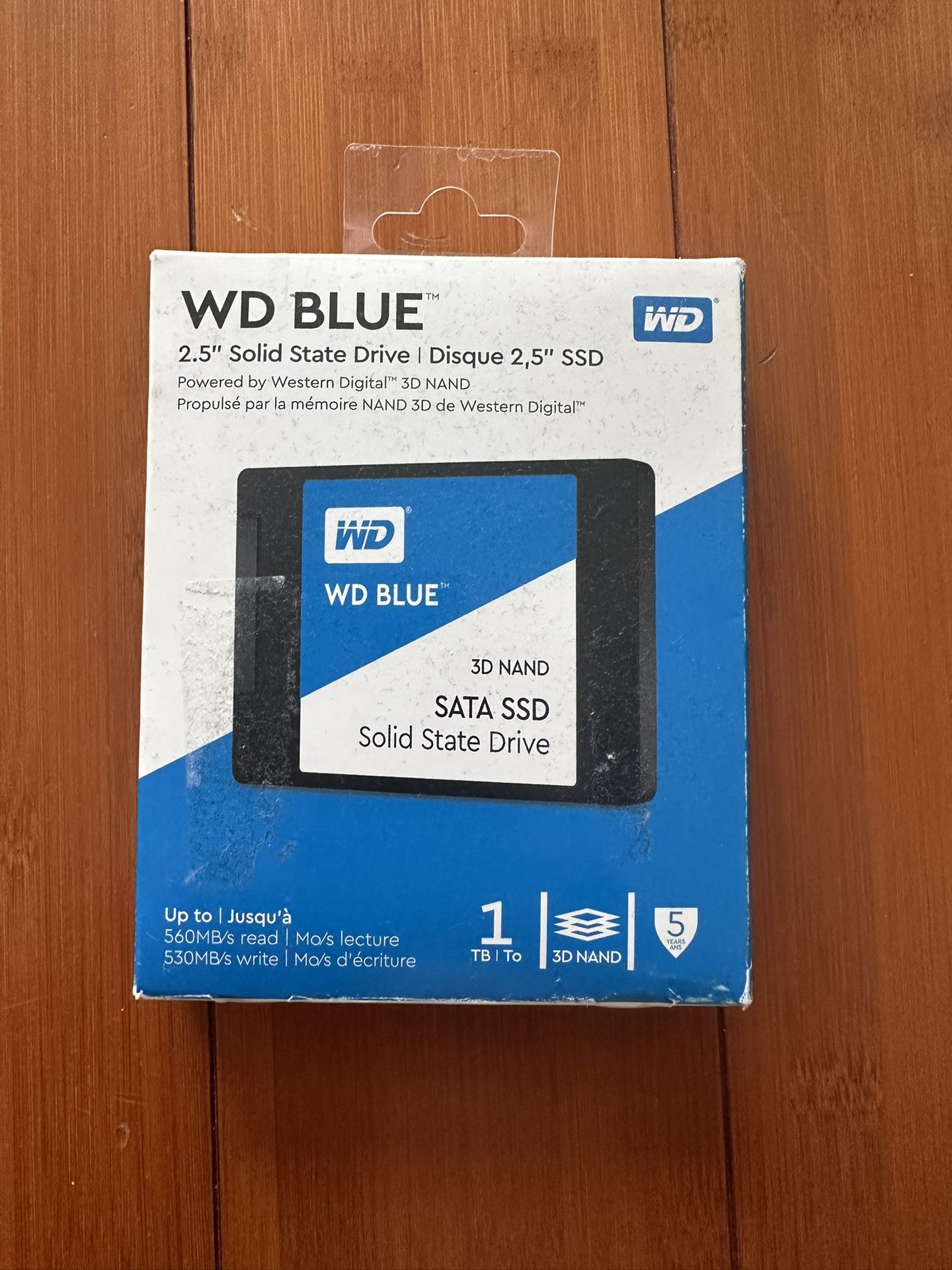 WD Blue 1TB 3D NAND SATA III 2.5 in Internal SSD drive unused Open Box