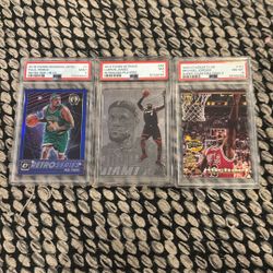 LeBron Michael Jordan And Paul Pierce Graded NBA Cards