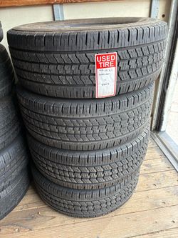 4 USED 23565R16 C-Class 12 ply Pathfinder All Season tires for $300 installed and balance. 80% tread. 23565R16 235 65 16 235 65 R 16 235/65/16 235/65/