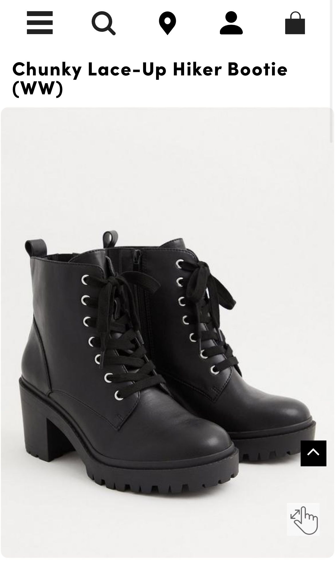 Torrid Lace-Up Hiker Bootie