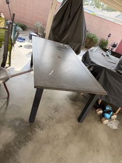 Outdoor dining table