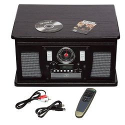 Victrola Navigator Bluetooth Record Player 6 In 1 NEW