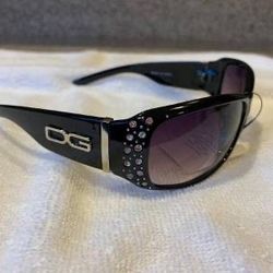 Brand New Women's Black DG Rhinestone Sunglasses 