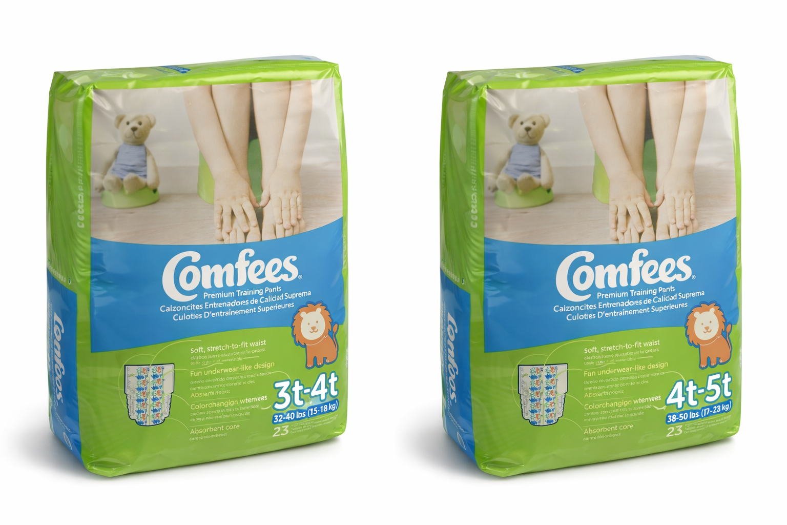 Comfees Training Pants 3T–4T & 4T–5T – New – $15 Each
