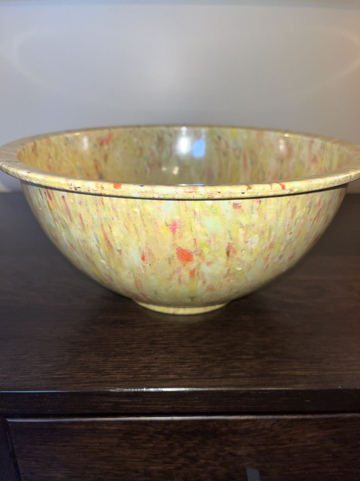 Vintage MCM Texas Ware Bowl #125 Confetti Melamine Kitschy
