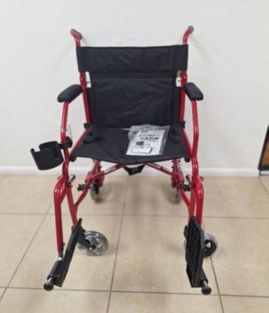 Ultra Lightweight Transport Wheelchair for Adults