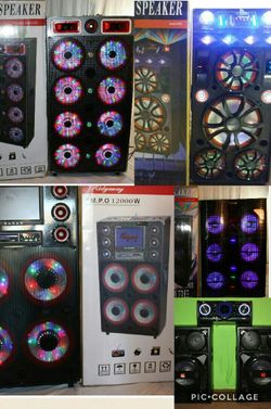 Aby $420📢Bluetooth speaker sd card slot usb flash drive fm radio microphone included for karaoke🎶