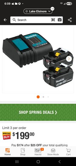 Makita 18V LXT Lithium-ion Battery and charger 4.0Ah