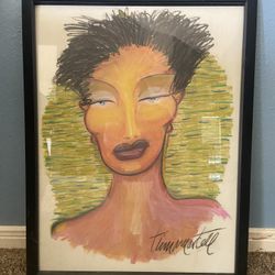 Framed Abstract Portrait