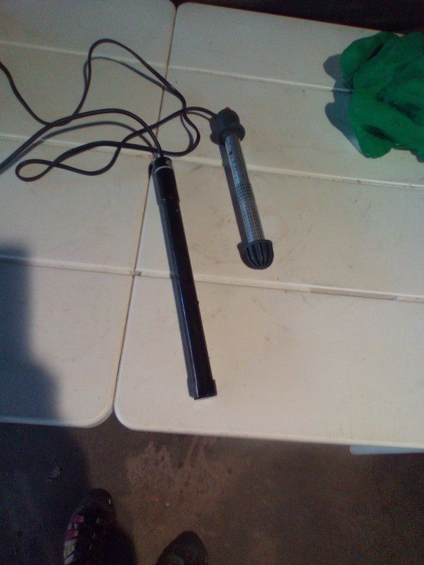Two Submersible Heaters For Fish Tank