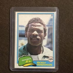 Ricky Henderson 1981