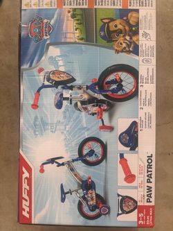 Brand new unopened Huffy Paw patrol 12” Bicycle 3-5 Yrs