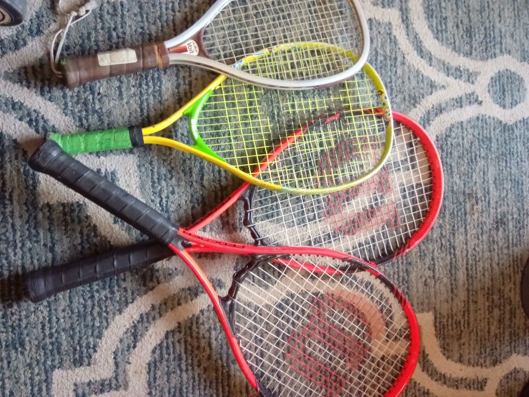 Racquet Ball and Tennis Racquets.