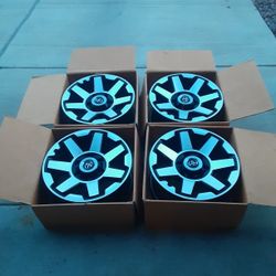 5th GEN 17X7 CHROME AND BLACK WHEELS.