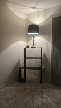 3 piece shelf set painted black