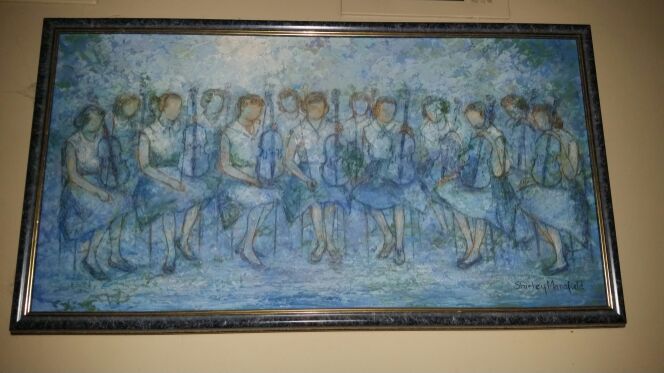 Original oil. Shirley Mansfield. Impressionist artist. Picture and frame absolutely beautiful.