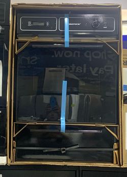 Brown Built-In Electric Wall Oven Black