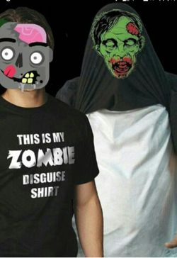 Men's size XL ZOMBIE FLIP DISGUISE shirt