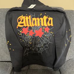Black and yellow Sp5der Hoodie