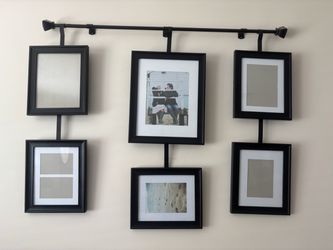Black metal gallery frame