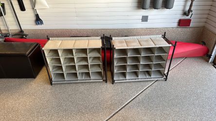 2 shoe organizers