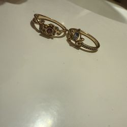 Pandora Rings Beauty And The Beast Gold And Cinderella Gold Ring 
