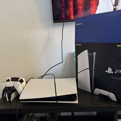 Sony PlayStation 5 Slim Digital Edition PS5 1TB White Console Gaming System.