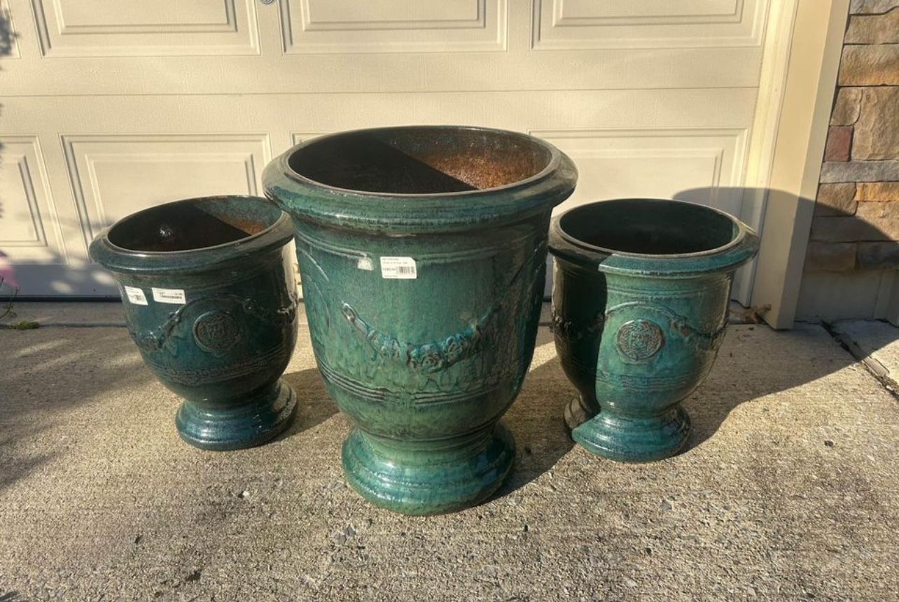 3 Expensive Glenhaven Planters NEW!