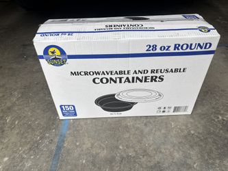 28Oz Microwaveable & Reusable Containers 