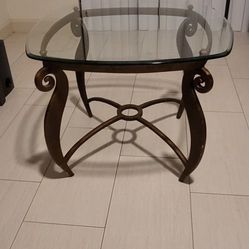 Glass Coffee Table Or End Table